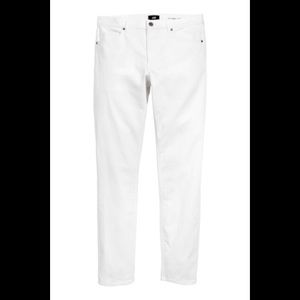 H&M NWT white coupe moulante skinny fit